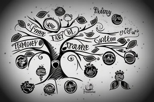 family tree tattoo idea