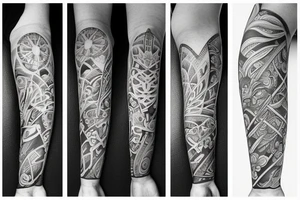 Arm sleeve tattoo idea
