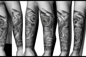 Arm sleeve tattoo idea