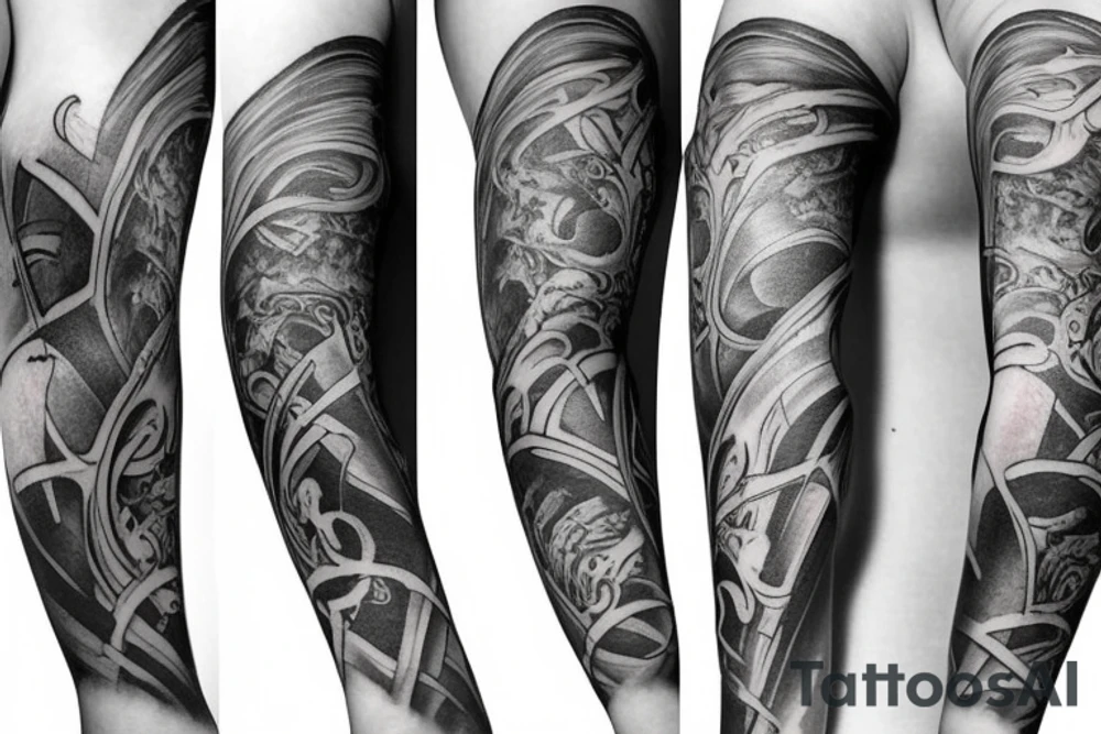 Arm sleeve tattoo idea