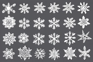 Snowflakes and wind tattoo idea