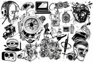 tatto about technology tattoo idea
