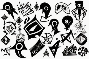 hacker style tattoo idea