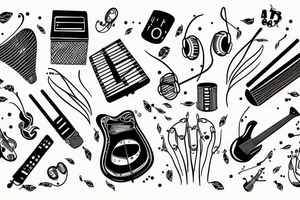 Music beat life tattoo idea
