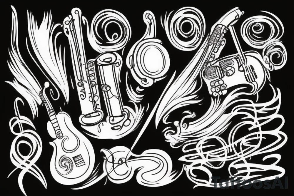 Music beat life agression tattoo idea