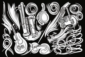 Music beat life agression tattoo idea