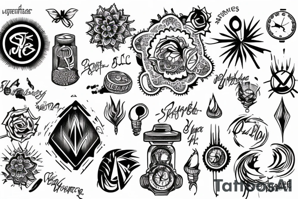 symbolizes entrepreneurial energy money making tattoo idea