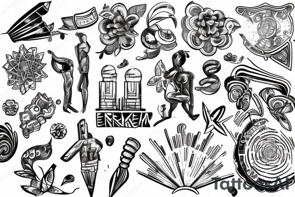 symbolizes entrepreneurial energy money making tattoo idea