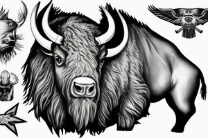 bison tattoo idea