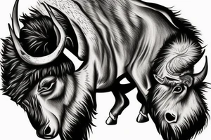 bison tattoo idea