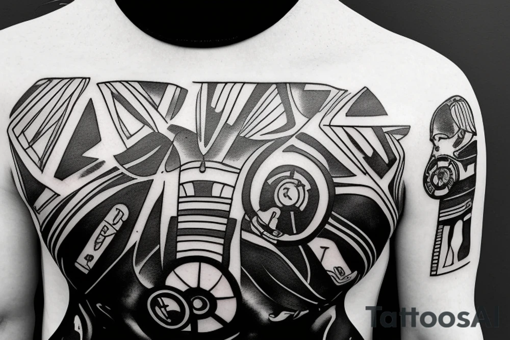 Ironman triathlon M that incorporates the swimming, biking, and running along with the Colorado C tattoo idea