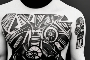 Ironman triathlon M that incorporates the swimming, biking, and running along with the Colorado C tattoo idea