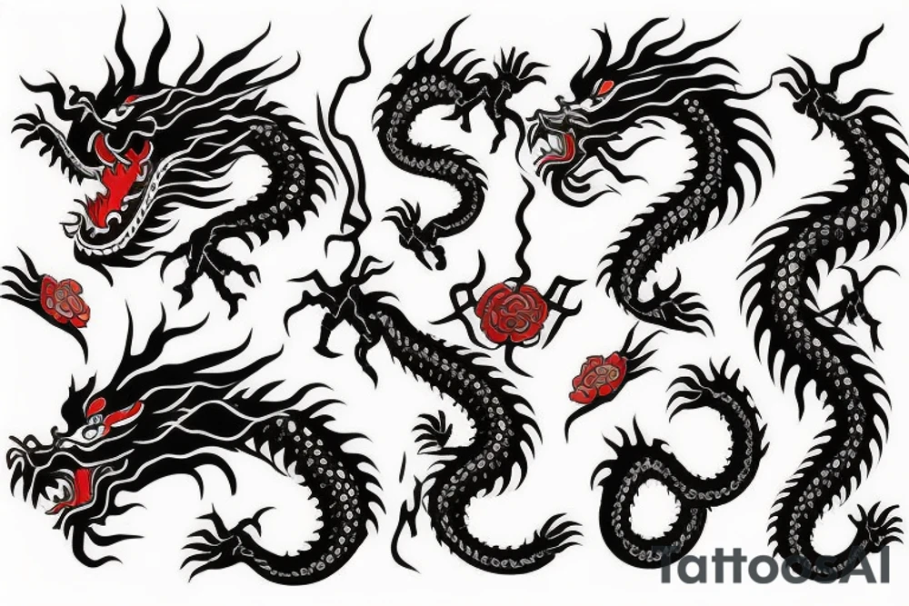 Chinese dragon tattoo idea