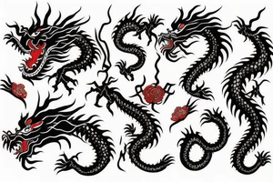 Chinese dragon tattoo idea
