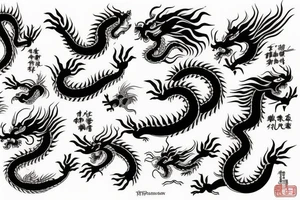 Chinese dragon tattoo idea