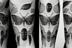 Yellow fly tattoo idea
