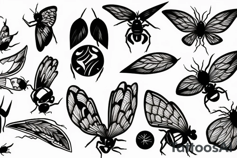 Yellow fly tattoo idea