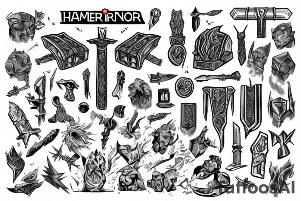 Hammer of Thor tattoo idea