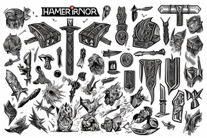 Hammer of Thor tattoo idea