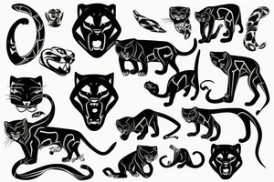 Panther tattoo idea