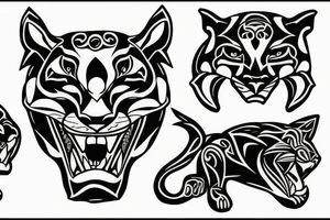 Panther tattoo idea