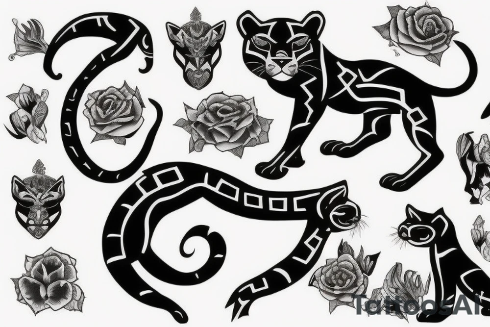 Panther tattoo idea