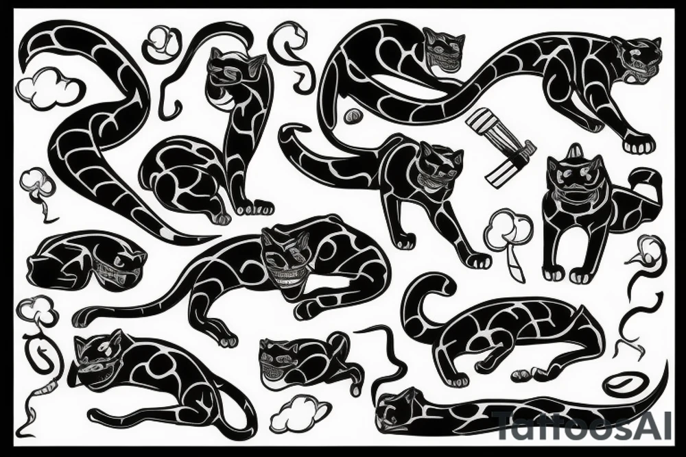 Panther tattoo idea