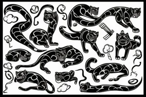Panther tattoo idea
