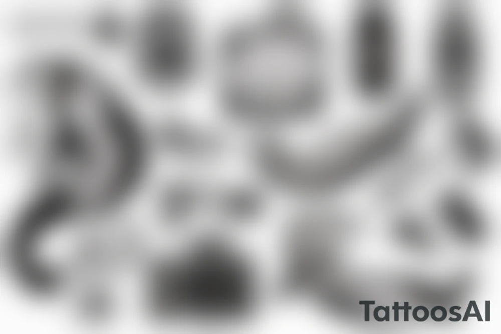 Otter holding a Nikon camera tattoo idea