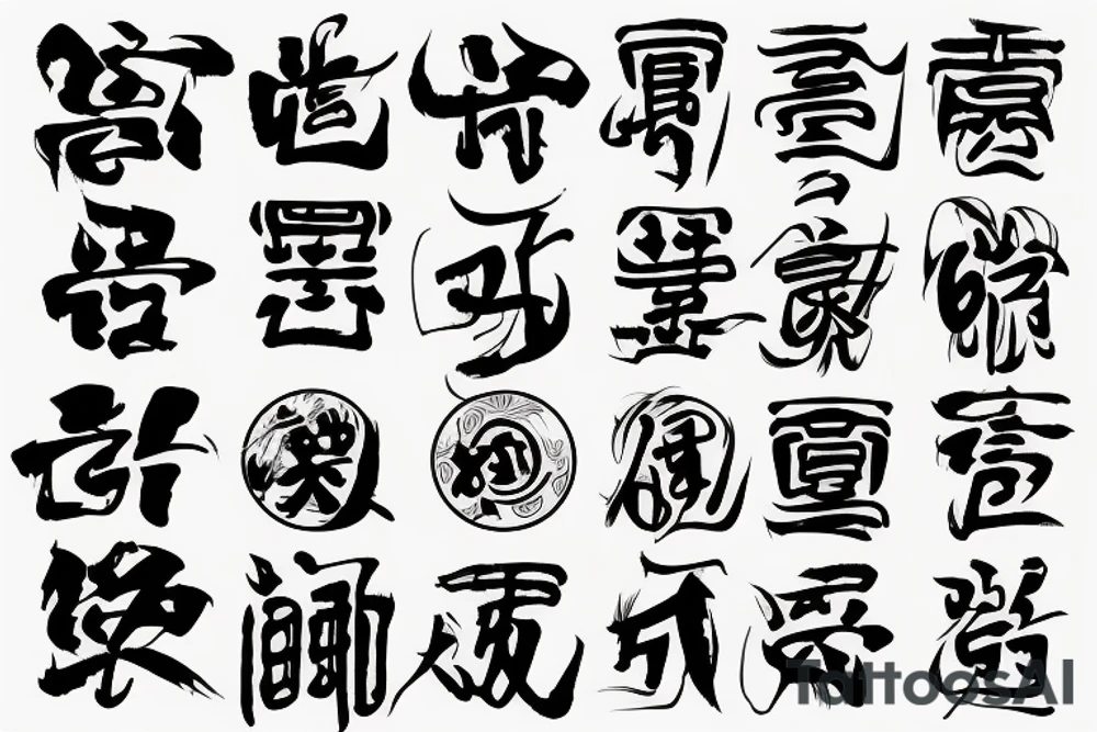 Chinese character tattoo idea