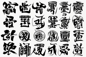 Chinese character tattoo idea