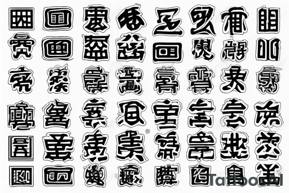 Chinese character tattoo idea