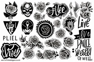 Inspired by the song "live Well" by Palace tattoo idea