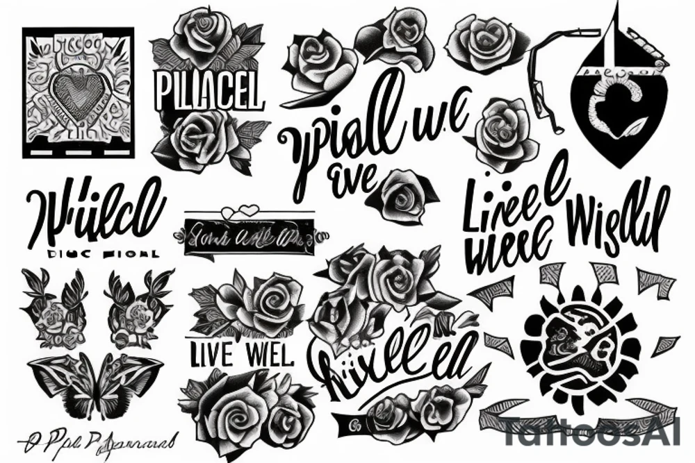 Inspired by the song "live Well" by Palace tattoo idea
