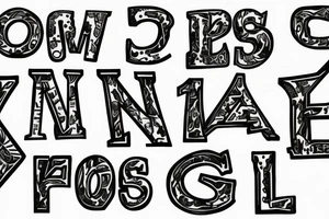 AAAAE letters combined tattoo idea