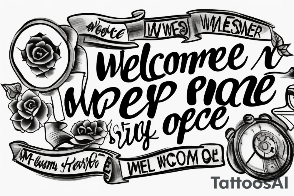 Well the road rolls out like a welcome mat
To a better place than the one we're at tattoo idea