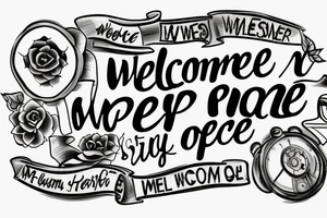 Well the road rolls out like a welcome mat
To a better place than the one we're at tattoo idea