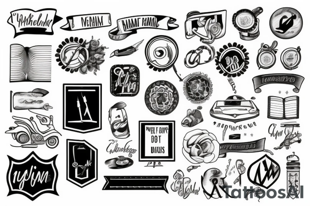Road map tattoo idea