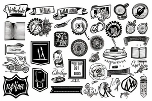 Road map tattoo idea