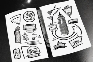 Road map tattoo idea