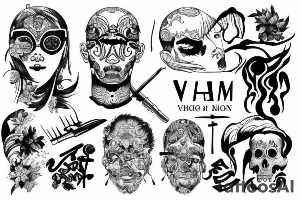 Vietnam art tattoo idea