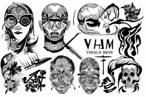 Vietnam art tattoo idea