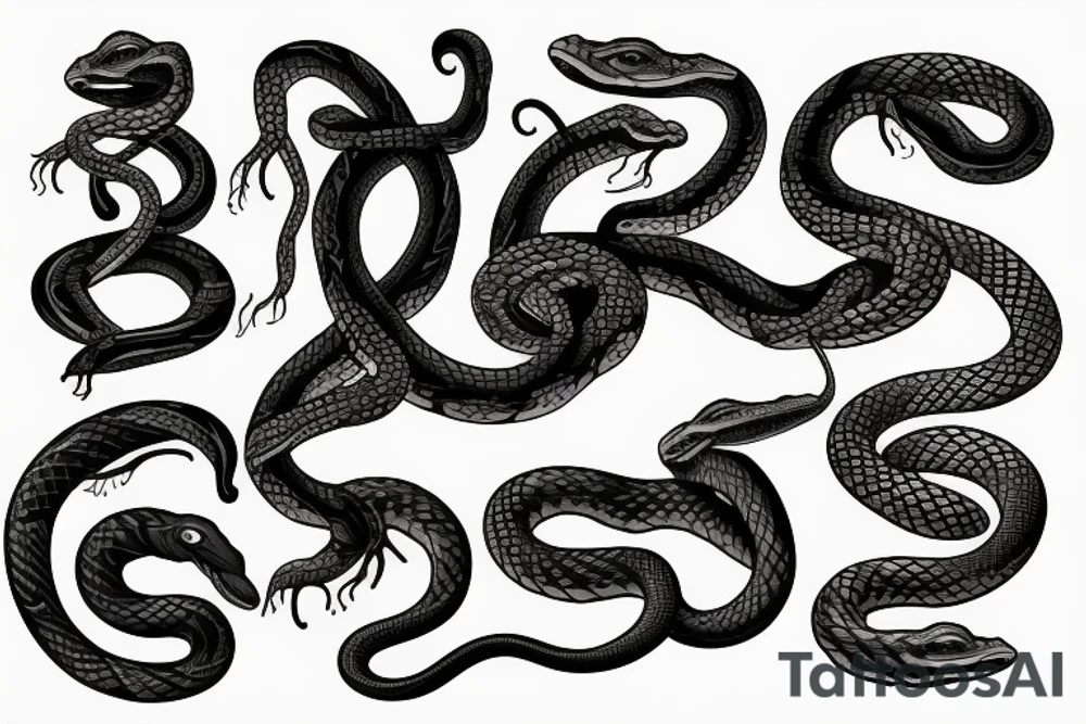 snakes tattoo idea