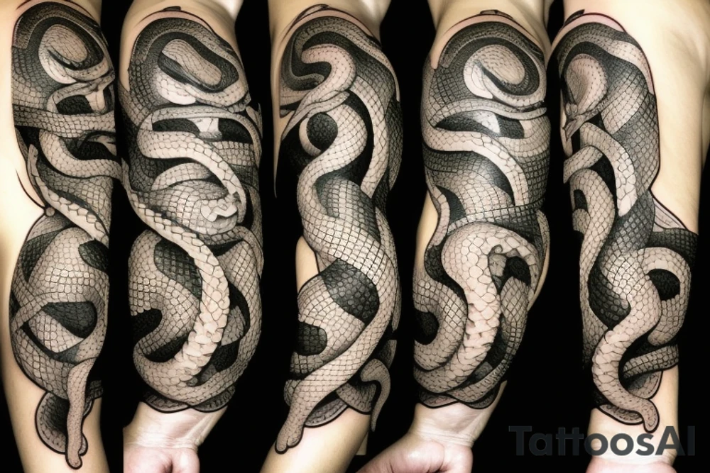 snakes tattoo idea