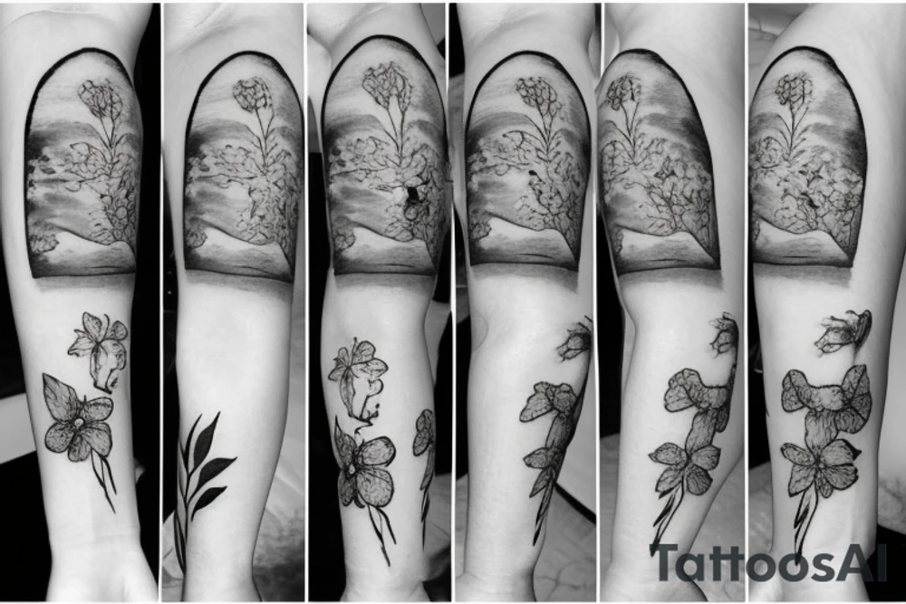 piglet in a field tattoo idea