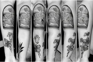 piglet in a field tattoo idea