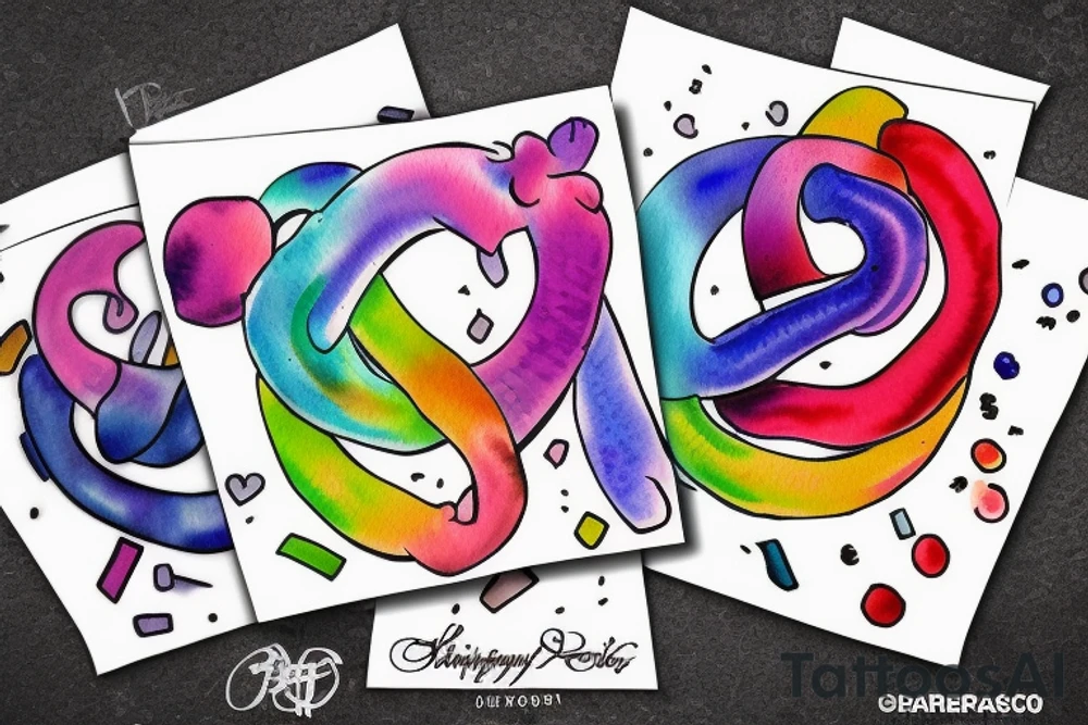 Infinity symbol pride trans colors tattoo idea