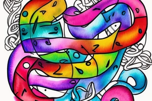Infinity symbol pride trans colors tattoo idea