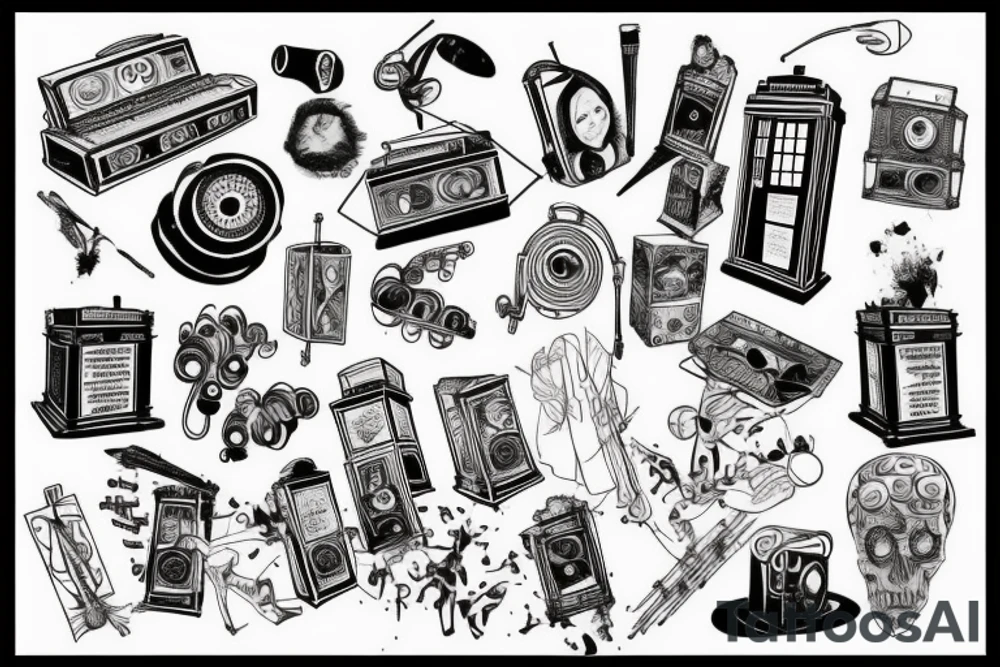 A doctor who plays music tattoo idea