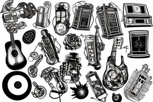 A doctor who plays music tattoo idea